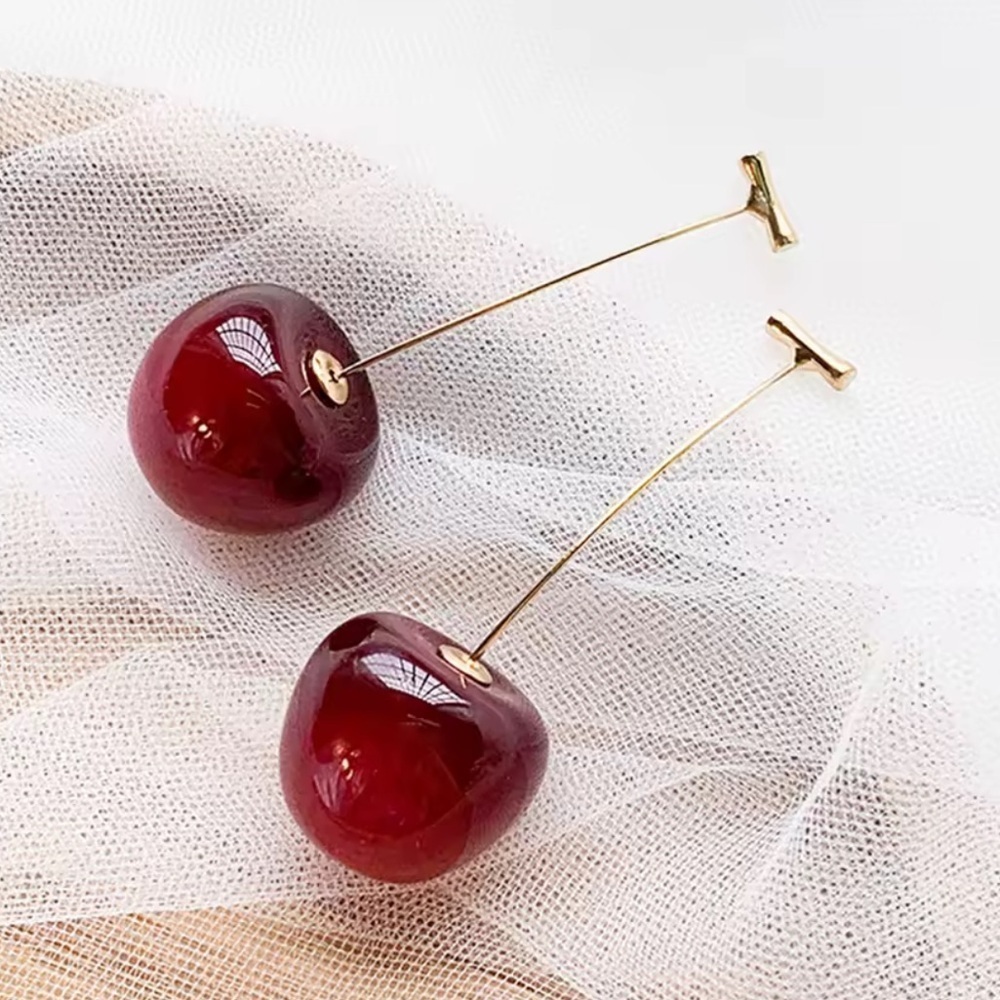 ANTHROPOLOGE 2025 trend CHEER RED anthropologie earrings NWT - Picture 4 of 9